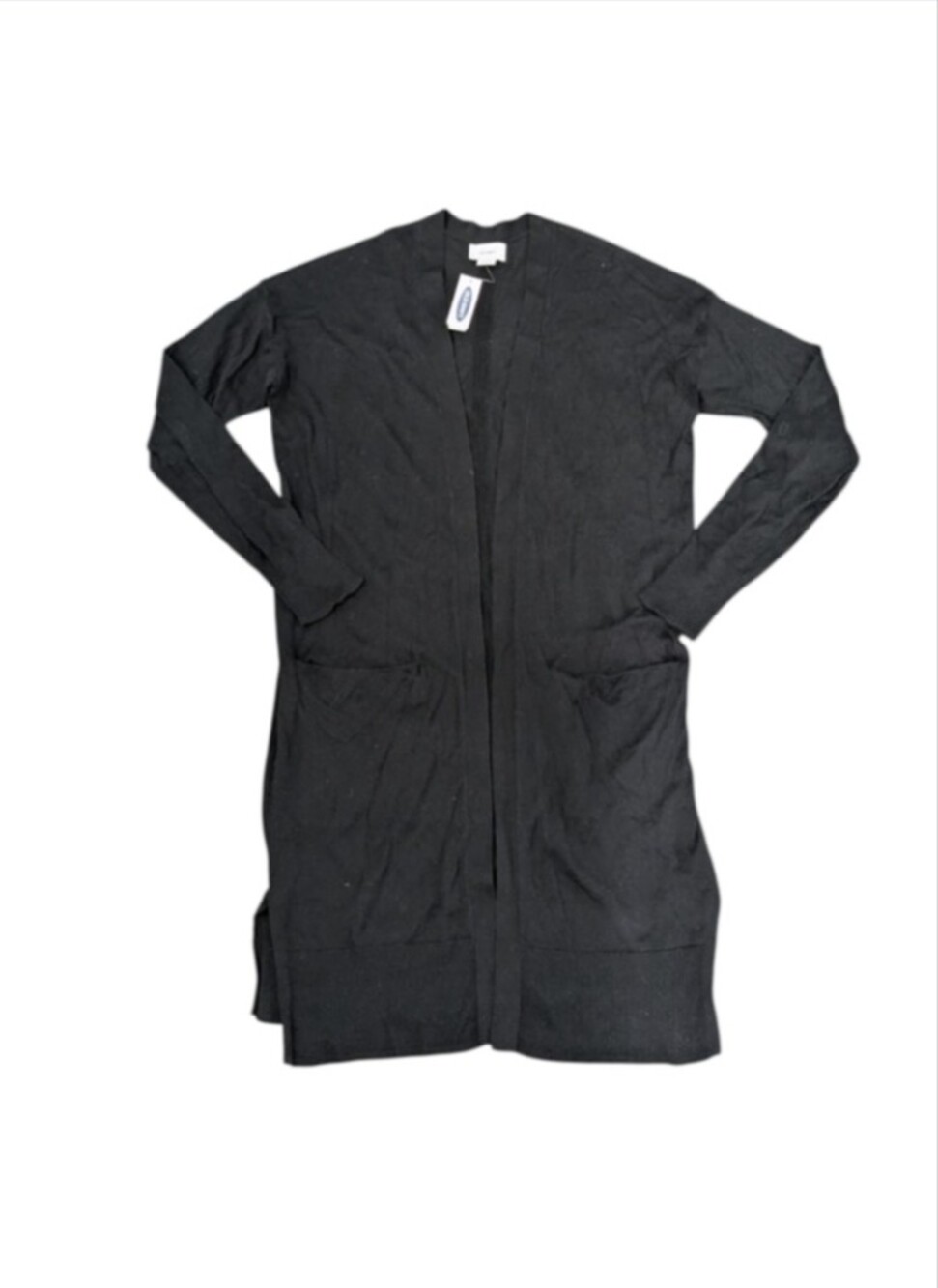 Old Navy Women's Black Long Sleeve Mid Length Cardigan Sweater